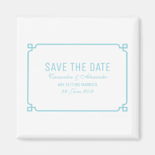 Aqua Paradise Deko Chic Save the Date Magnet