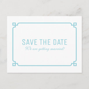 Aqua Paradise Deko Chic Save the Date Postkarte
