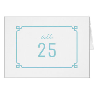 Aqua Paradise Deko Chic Tischnummer