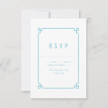 Aqua Paradise Deko Chic Wedding RSVP