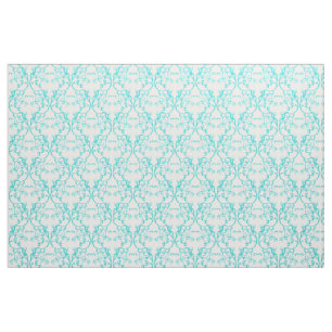 Aqua-Pariser Damast-Muster-Gewebe Stoff