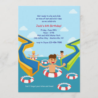 Aqua Park Einladung