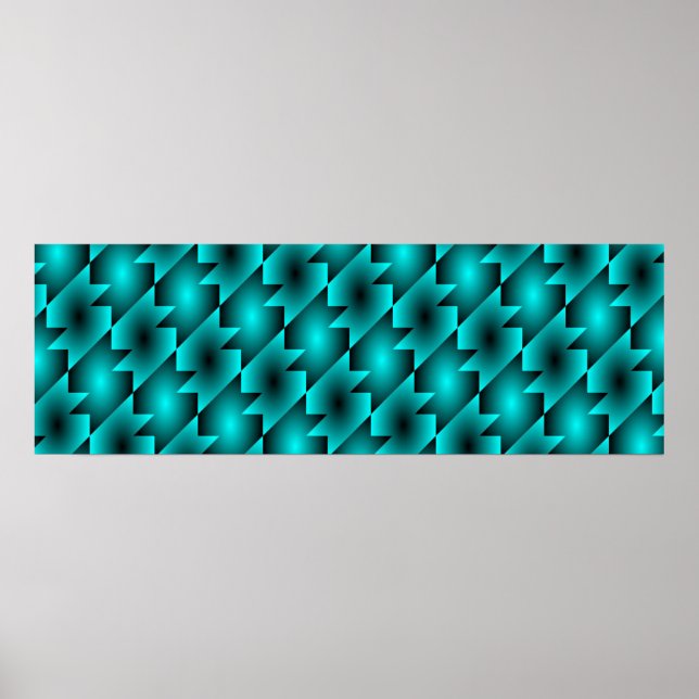 AQUA PATTERN DESIGN POSTER (Vorne)