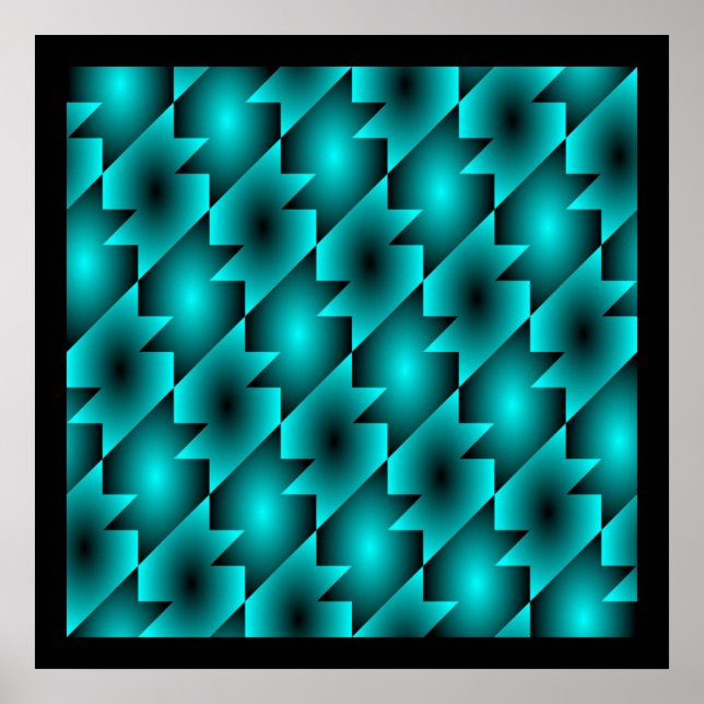 AQUA PATTERN DESIGN POSTER (Vorne)