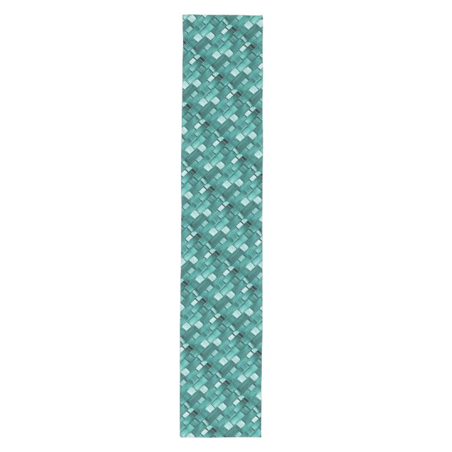 Aqua Pattern Table Runner Mittelgroßer Tischläufer (Vorderseite)