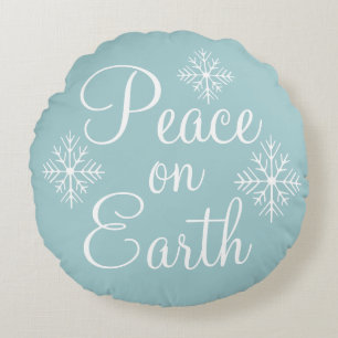 Aqua Peace on Earth Kissen