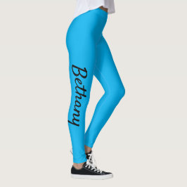 Aqua Personalisierte XS (0-2) bis XL (16) Leggings