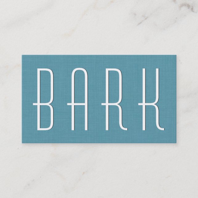 Aqua PET CARE BUSINESS Simple Style V63E Visitenkarte (Vorderseite)