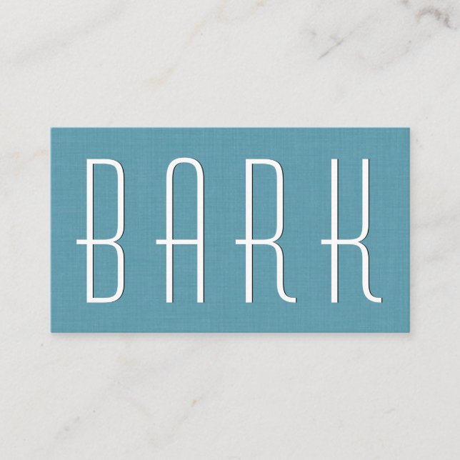 Aqua PET CARE BUSINESS Simple Style V63E Visitenkarte (Vorderseite)