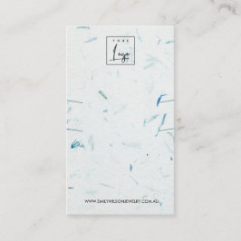 AQUA PETAL HANDMADE PAPIER LONG NECKLACE DISPLAY VISITENKARTE