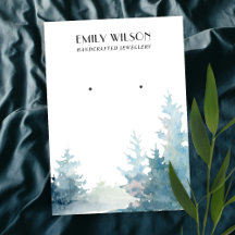 AQUA PINE BAUM WINTERWALD STUD EARRING ANZEIGE