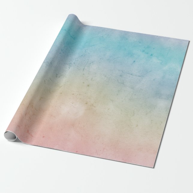 Aqua Pink Gefärbte Krawatte Geschenkpapier (Ungerollt)