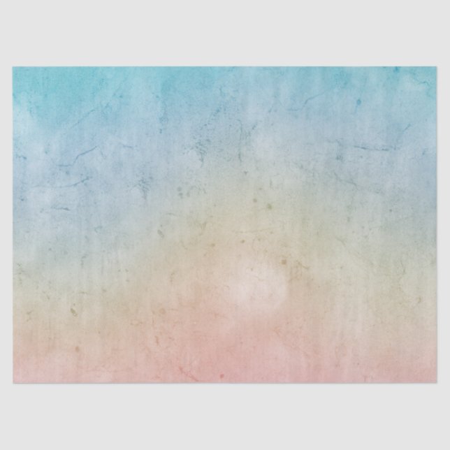 Aqua Pink Gefärbte Krawatte Seidenpapier (Vorderseite)