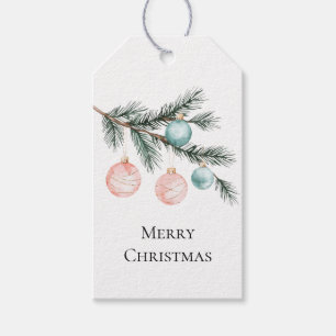 Aqua Pink Weihnachtsbaum Zweigstelle Ornamente Geschenkanhänger