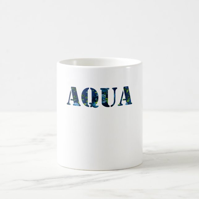 Aqua Planet Aquarium Fisch Kaffeetasse (Mittel)