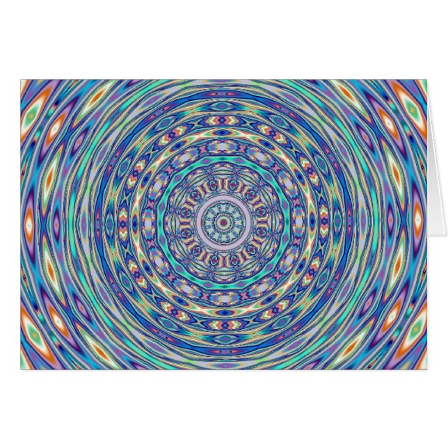 Aqua plätschert Karte (Vorderseite (Horizontal))