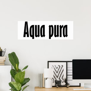 Aqua pura poster