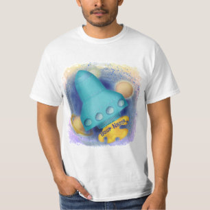 Aqua-Raketen-T-Shirt T-Shirt