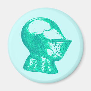 Aqua-Ritter Rüstung Mittelalter Helm Ritter Magnet