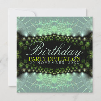 Aqua Satin Lace Geburtstag + alle Veranstaltungen Einladung