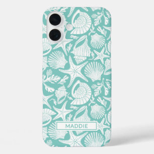 Aqua-Schalen Personalisiert iPhone 16 Plus Hülle