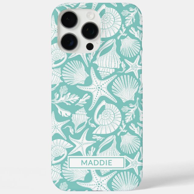 Aqua-Schalen Personalisiert Case-Mate iPhone Hülle (Rückseite)