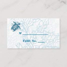 Aqua-Schildkröte-Liebe Hochzeiten Platzkarten