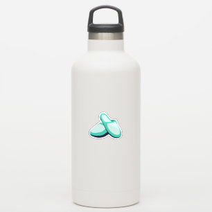 Aqua-Schlappen Aufkleber