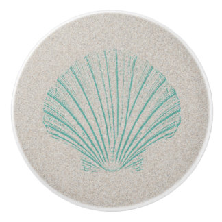 Aqua-SeeMuschel mit Sand-Beschaffenheit Keramikknauf