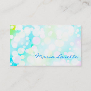 AQUA SHIMMER Party Eventplaner Designer-Karte Visitenkarte