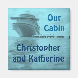 Aqua Ship Stateroom Small Door Marker Magnet