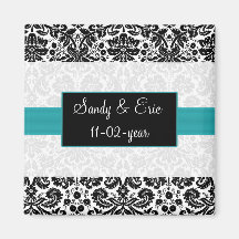 aqua Speichern Sie den Datums-Magneten