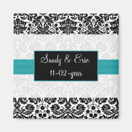 aqua Speichern Sie den Datums-Magneten Magnet