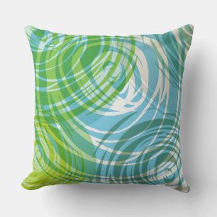 AQUA SPIRAL DESIGN Retro-Kissen Kissen