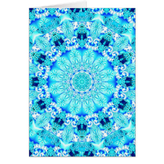 Aqua-Spitze, empfindlicher, abstrakter Mandala