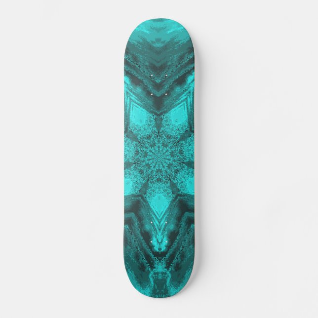Aqua Star Kaleidoskop Skateboard (Vorderseite)