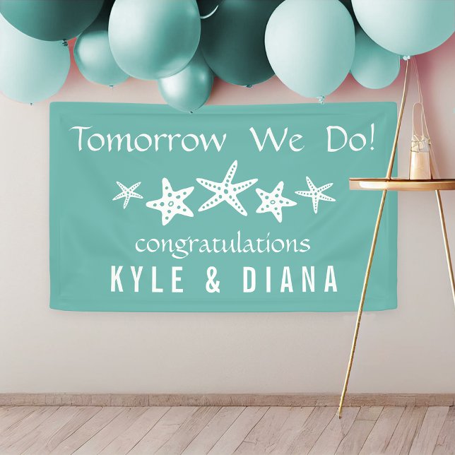 Aqua Starfish Personalisiert Banner (Von Creator hochgeladen)