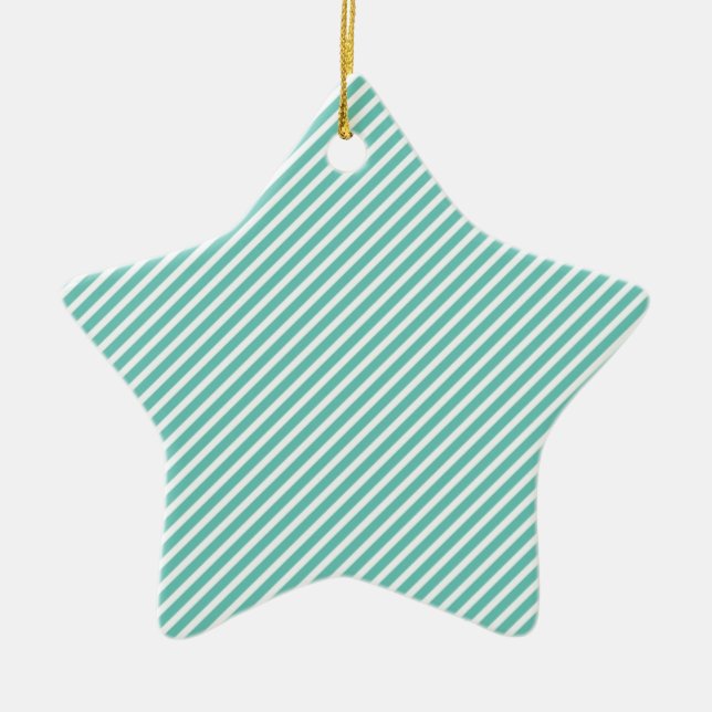 Aqua Stripes Keramikornament (Vorne)
