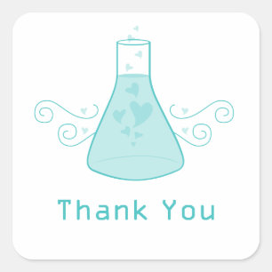 Aqua Sweet Chemistry Danke Stickers