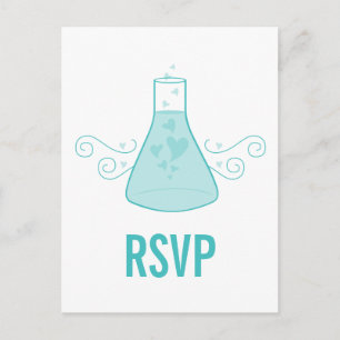 Aqua Sweet Chemistry UAWG Postcard Einladungspostkarte