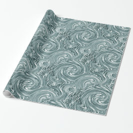Aqua Swirl Packpapier