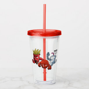 Aqua Teen Hunger Force Anime Graphic Acryltrinkbecher