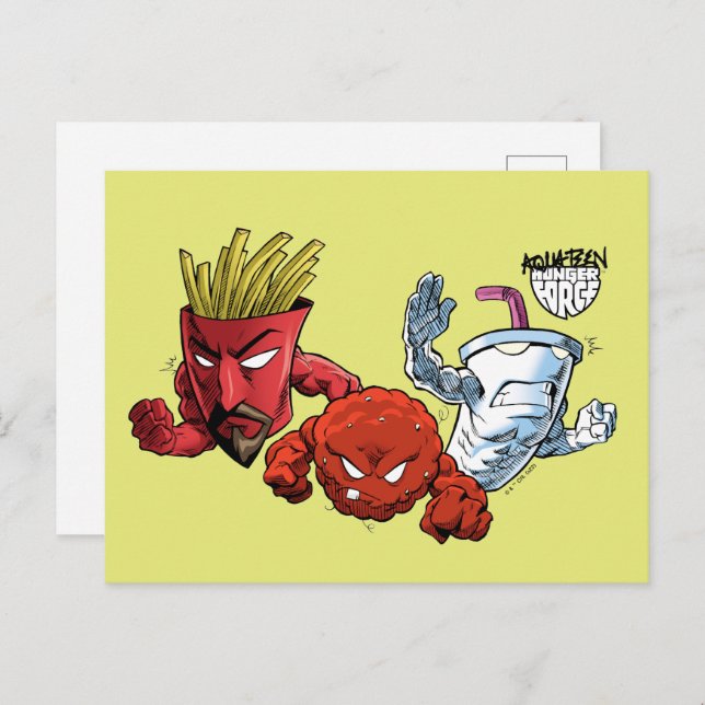 Aqua Teen Hunger Force Anime Graphic Postkarte (Vorne/Hinten)