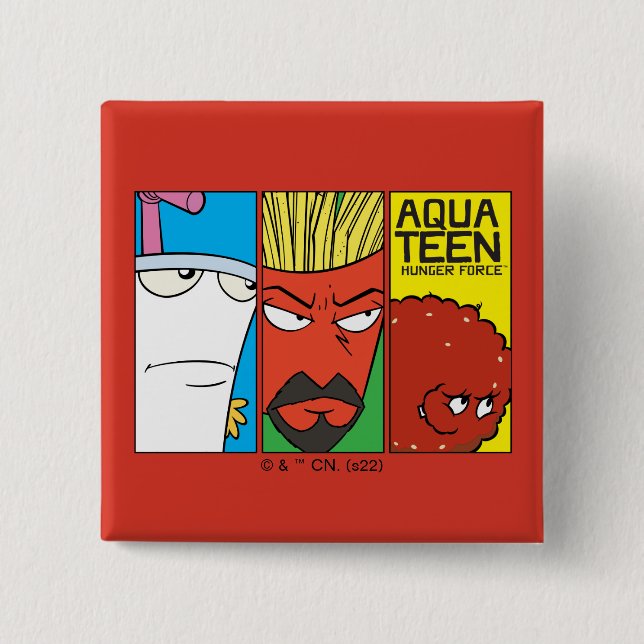Aqua Teen Hunger Force Character Panel Graphic Button (Vorderseite)