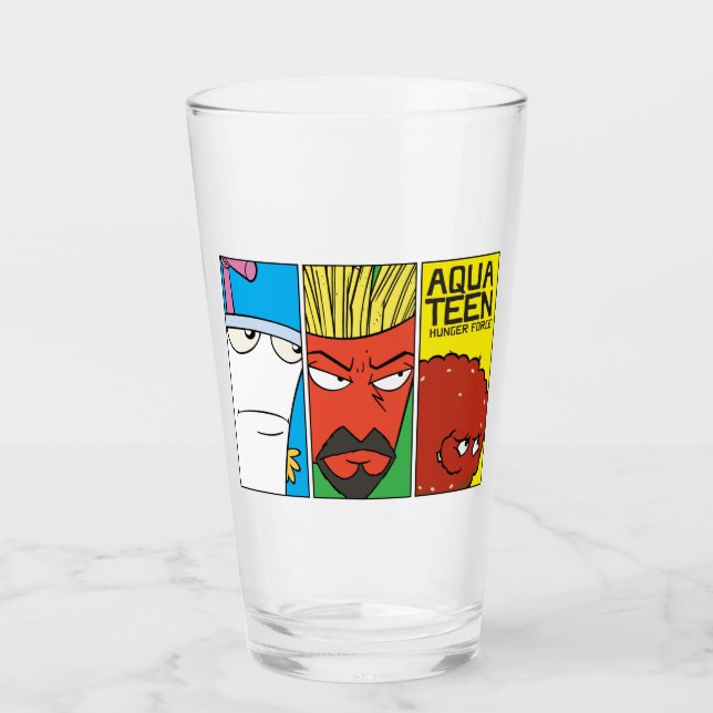 Aqua Teen Hunger Force Character Panel Graphic Glas (Vorderseite)