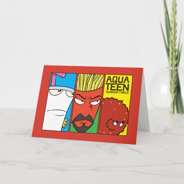 Aqua Teen Hunger Force Character Panel Graphic Karte (Vorderseite)
