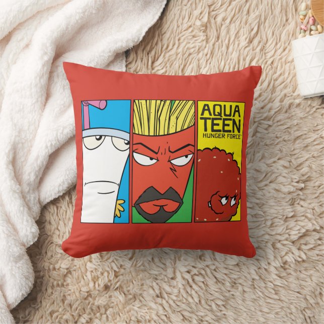 Aqua Teen Hunger Force Character Panel Graphic Kissen (Decke)