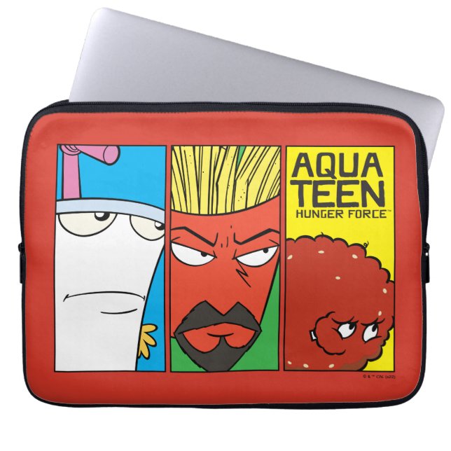 Aqua Teen Hunger Force Character Panel Graphic Laptopschutzhülle (Vorderseite)