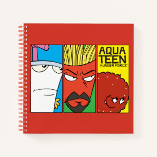 Aqua Teen Hunger Force Character Panel Graphic Notizbuch