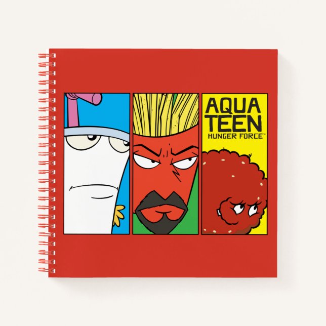 Aqua Teen Hunger Force Character Panel Graphic Notizbuch (Vorderseite)